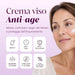 Crema facial antiedad: hidrata, anti-pollution, barrera cutánea, 99,5% de origen natural