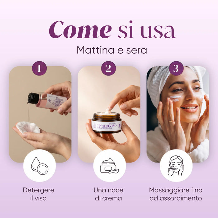 Cómo se usa la crema facial: limpiar, una nuez de crema, masajear, mañana y noche