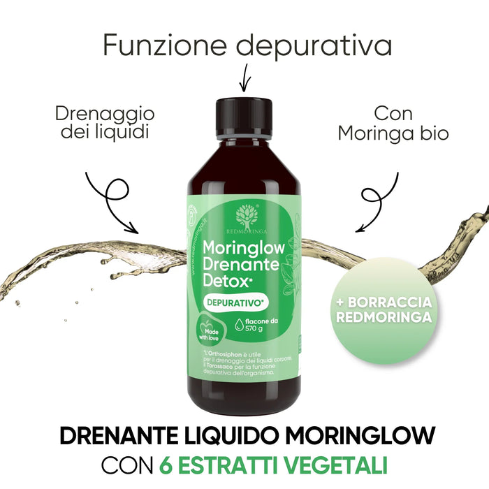 Moringlow con borraccia redmoringa