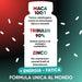 Maca 100:1 tónico-adaptógeno, Tribulus 90% de acción tónica, Zinc para mantener niveles normales de testosterona