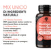 Mix di ingredienti naturali: Tribulus 90% saponine, Maca Nera, Moringa biologica, Maca Gialla