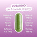 Dosaggio per 3 capsule: Galega 750 mg, Soia 198 mg, Zafferano 3 mg, Moringa 450 mg