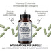 Vitamin C for normal collagen formation, zinc and biotin for normal skin