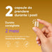 Cordyceps: 2 cápsulas al día durante las comidas, duración recomendada 2 meses