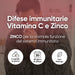 Vitamina C y Zinc: el zinc contribuye al funcionamiento normal del sistema inmunitario