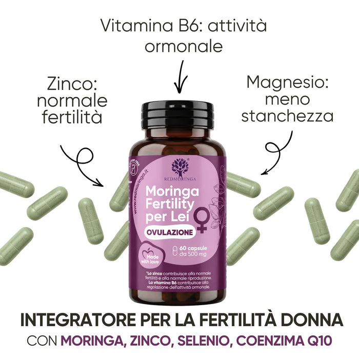 Zinc para la fertilidad normal, vitamina B6 para la actividad hormonal