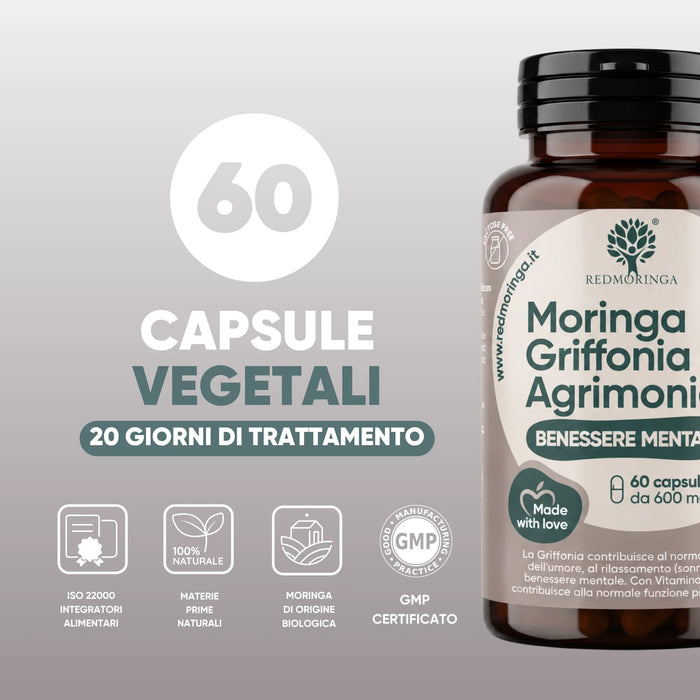 60 capsule vegetali per 20 giorni, ISO 22000 e GMP