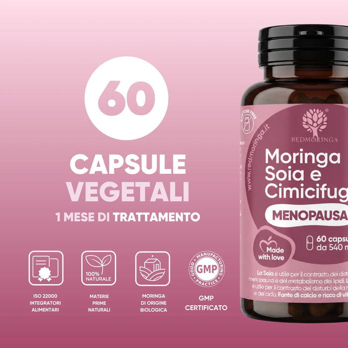 60 cápsulas vegetales para 1 mes, ISO 22000 y GMP