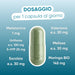 Dosage per capsule: melatonin 1 mg, griffonia 100 mg, California poppy, lemon balm and valerian 30 mg