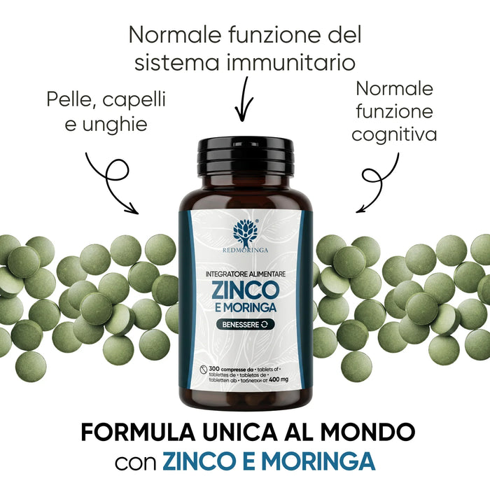 Zinco per pelle, capelli e unghie, sistema immunitario e funzione cognitiva