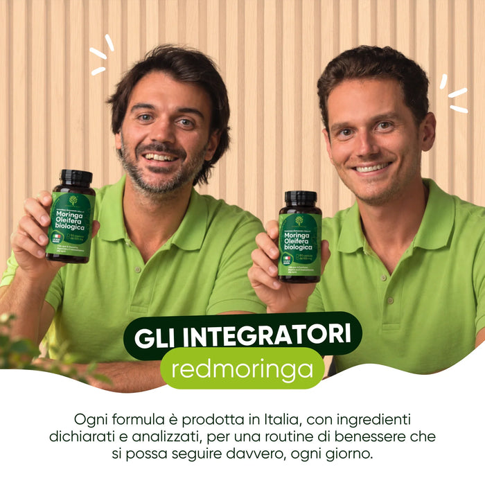 Gli integratori redmoringa, prodotti in Italia