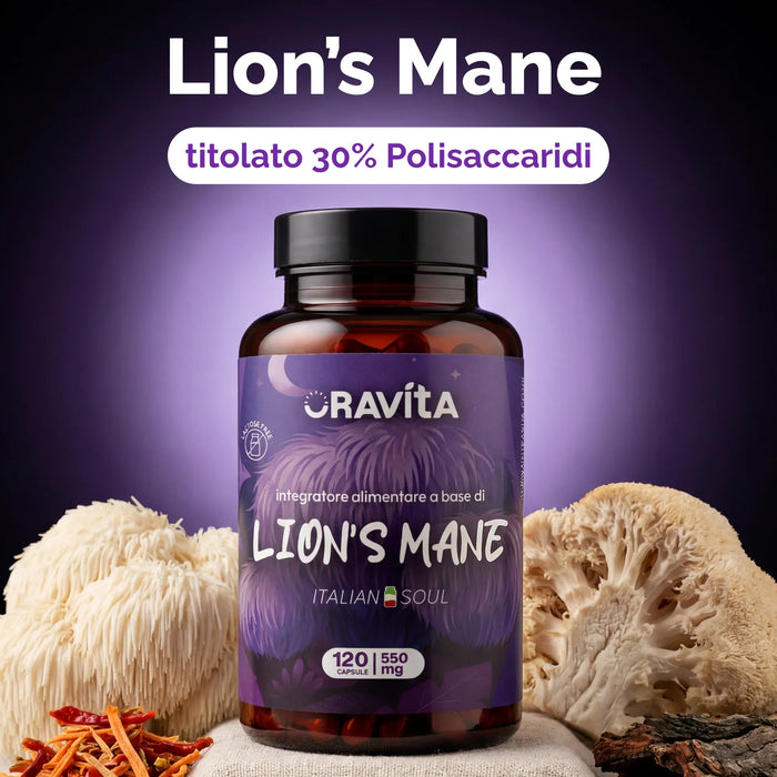 Oravita Lion's Mane, fruiting body extract standardised to 30% polysaccharides