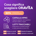 Oravita quality: 30% certified polysaccharides, plant-based HPMC capsule, traceable batches, zero additives