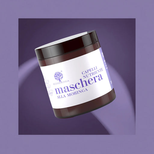 RedMoringa nourishing Moringa hair mask jar, dry hair mask with organic coconut oil