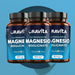 Tres frascos Oravita Magnesio Bisglicinato con vitaminas D3 y B6, 3 x 120 cápsulas vegetales, reserva para 12 meses