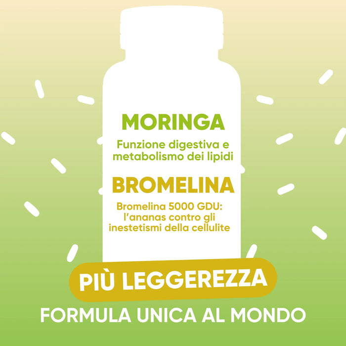 Bromelain 5000 GDU from pineapple and Moringa for digestive function and lipid metabolism