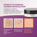 Extracto de Moringa anti-pollution: piel expuesta al smog sin exfoliante, con exfoliante normal y con exfoliante de Moringa