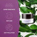 Crema facial con Moringa del set: superhidratante, antiedad y anti-pollution, tarro entre hojas verdes