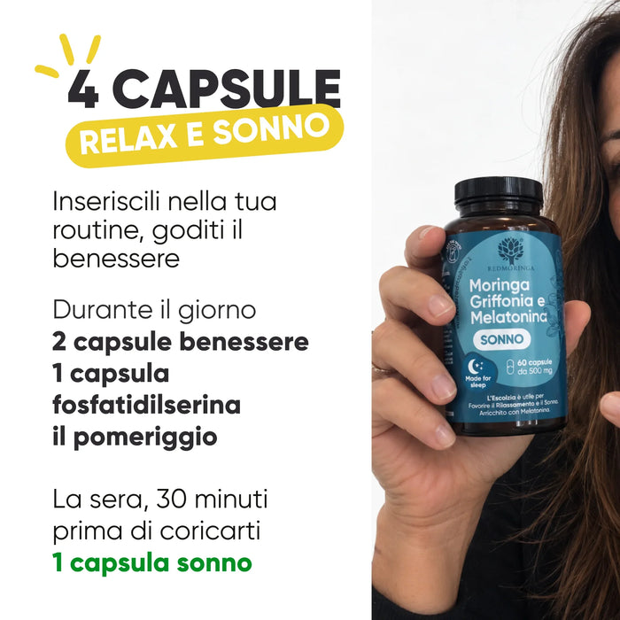 Cómo se usa: 2 cápsulas de bienestar mental de día, 1 de fosfatidilserina por la tarde, 1 cápsula de sueño por la noche