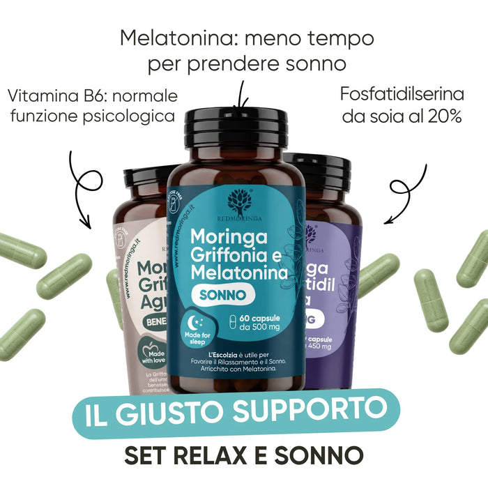 Melatonina, vitamina B6 y fosfatidilserina de soja: tres fórmulas para el día y la noche