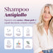 Infografica dello Shampoo Antigiallo con pigmenti viola per capelli decolorati, colorati o bianchi, 99,5% naturale