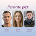 Three portraits of a man, a woman and a young man: anti-dandruff treatment for men, women and season change