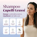 Shampoo capelli grassi RedMoringa: deterge in profondità, riequilibra il pH della cute, lenisce, malva bio, 99,3% naturale