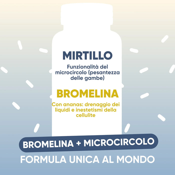 Arándano negro y bromelina con piña: microcirculación, drenaje de líquidos e imperfecciones de la celulitis