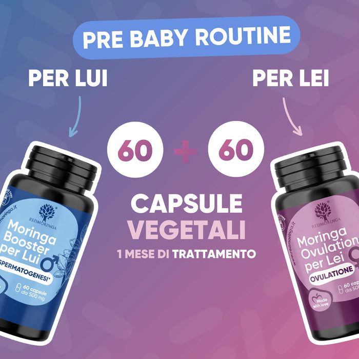 60 + 60 capsule vegetali, 1 mese di trattamento per lui e per lei