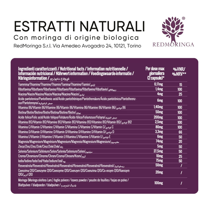 Tabella ingredienti integratore per lei