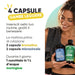 Come si usa: 2 capsule di bromelina e 2 di microcircolo al mattino, 1 cucchiaio di Moringlow in 1 L d’acqua