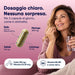 Dosaggio per 2 capsule dell'integratore menopausa RedMoringa: soia, Moringa, salvia, cimicifuga, calcio e vitamine