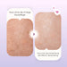 Close-up skin comparison: without the right care and after using the IN & OUT anti-wrinkle facial treatment