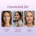 Three women of different ages: anti-wrinkle facial treatment designed for mature skin, city life and existing wrinkles