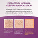 Infografía del extracto de Moringa anti-pollution del tratamiento facial RedMoringa: comparación de la piel expuesta al smog